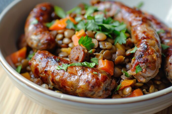 saucisse lentille grand-mère